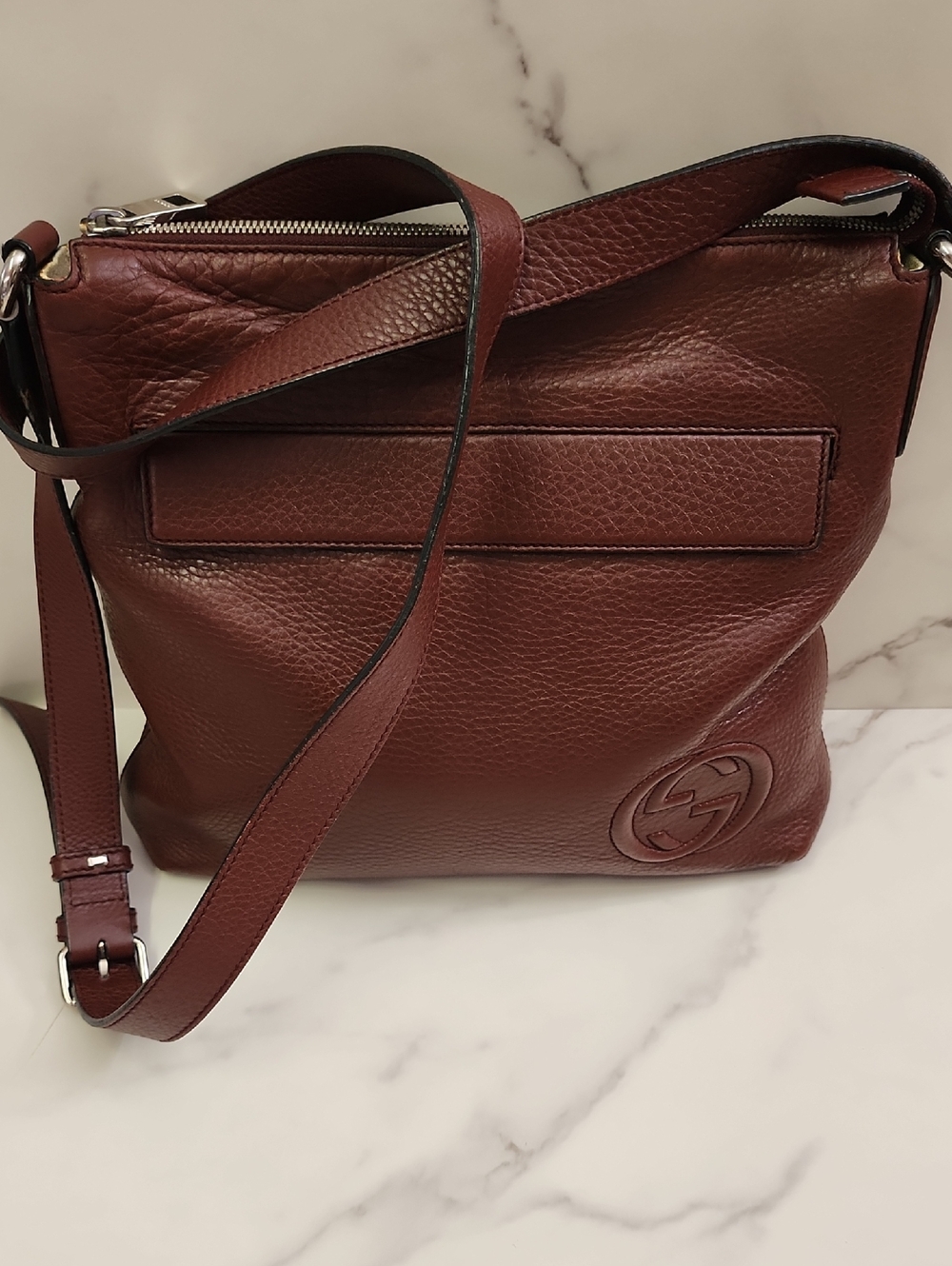 Authentic Leather Gucci Soho Interlocking GG Crossbody Bag With Digital COA - Picture 15 of 15